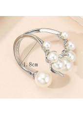 Pearl Detail Asymmetry Silvery White Ring | thumb picture 