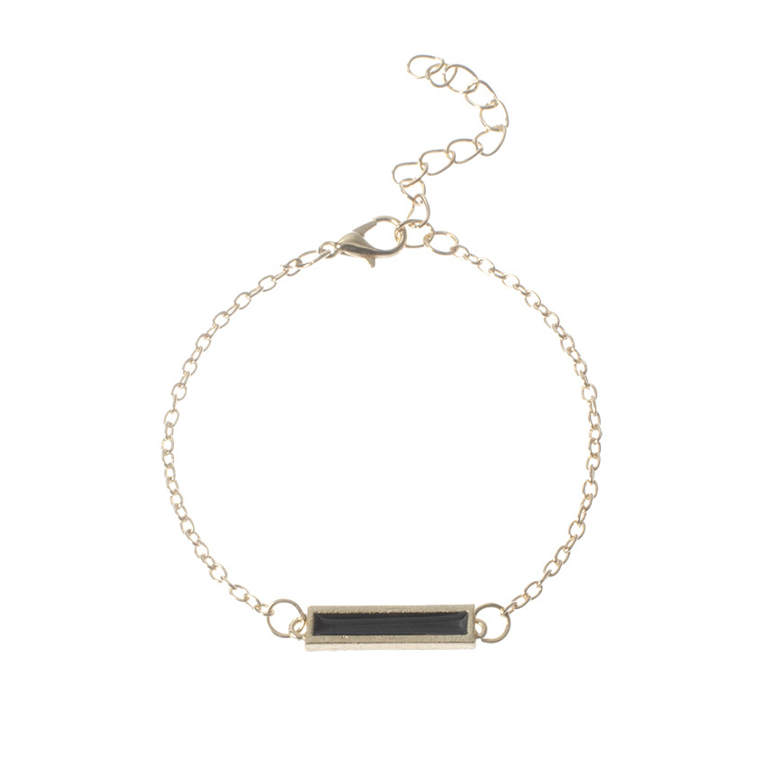 Black Heart Layered Design Bracelet Set