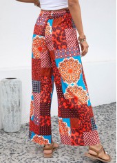 Multi Color Drawstring Tribal Print Drawastring Pants | thumb picture 