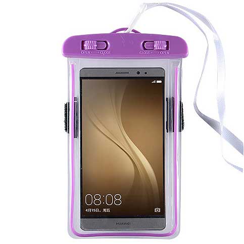 Transparent Dark Purple One Size Phone Case