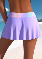 Mid Waisted Ombre Light Purple Pantskirt | thumb picture 