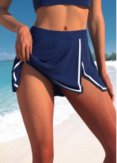 Patchwork Mid Waisted Tropical Plants Print Tankini Set | thumb picture 