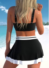 Criss Cross High Waisted Black Bikini Set | thumb picture 