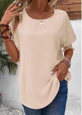 Raw White Smocked Half Sleeve T Shirt | thumb picture 
