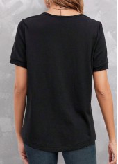 Dusty Pink Lace Short Sleeve T Shirt | thumb picture 