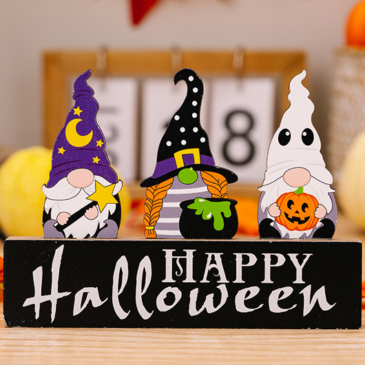 Multi Color Halloween Print Letter Decoration