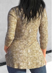 Light Camel Twist Long Sleeve T Shirt | thumb picture 