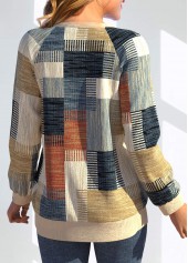 Multi Color Button Geometric Print Long Sleeve Cardigan | thumb picture 