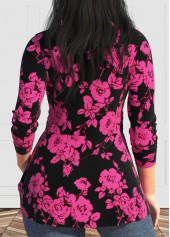 Valentine's Day Hot Pink Twist Long Sleeve T Shirt | thumb picture 