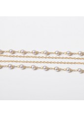 Gold Color Round Alloy Detail Necklace | thumb picture 