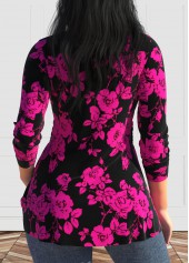 Valentine's Day Plus Size Hot Pink Twist T Shirt | thumb picture 