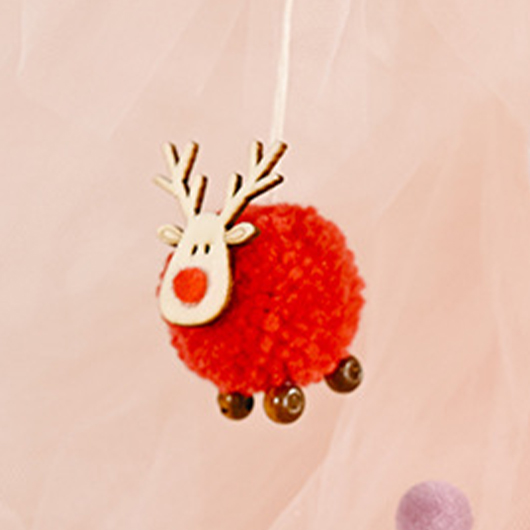 Christmas Animal Red Felt Decorative Pendant