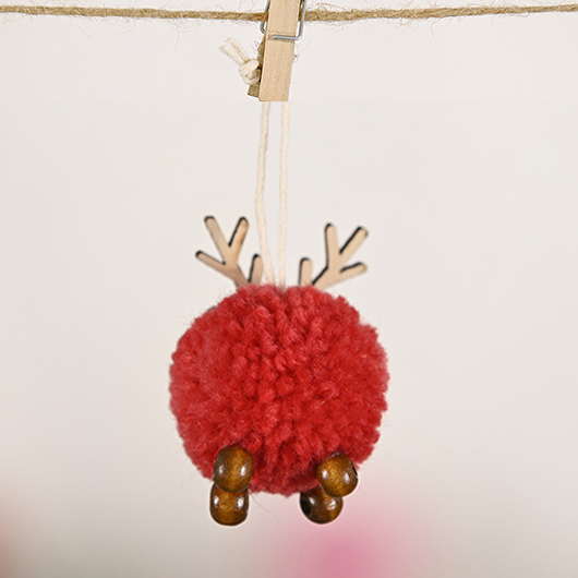 Christmas Animal Red Felt Decorative Pendant