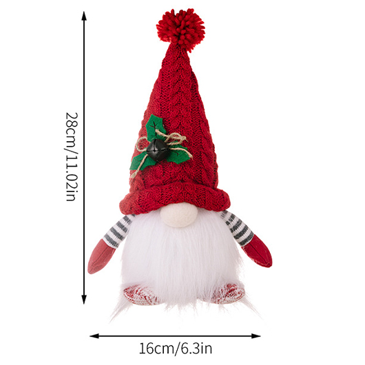 Red Christmas Santa Claus Bell Doll