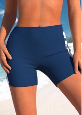 High Waisted Plus Size Criss Cross Navy Tankini Set | thumb picture 