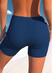 High Waisted Plus Size Criss Cross Navy Tankini Set | thumb picture 