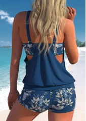 Cut Out High Waisted Floral Print Tankini Set | thumb picture 