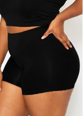 Plus Size High Waist Solid Swim Shorts | thumb picture 