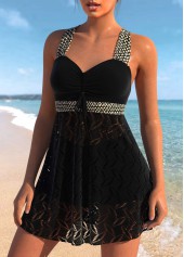 Lace Black Tankini Set | thumb picture 