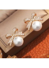 White Color Butterfly Alloy Detail Earring | thumb picture 