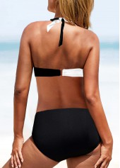 Patchwork White and Black Bikini Set | thumb picture 