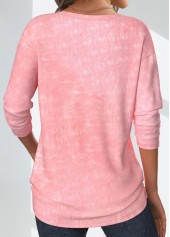 Valentine's Day Light Pink Tie Dye Print T Shirt | thumb picture 