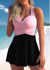 Surplice Black Criss Cross Swimdress Top-No Bottom | picture 3