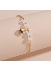 Gold Color Round Alloy Detail Anklet | thumb picture 