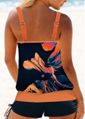 Circular Ring Ombre Multi Color Tankini Set | thumb picture 