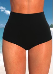 Criss Cross Paisley Print Black Tankini Top-No Bottom | picture 2