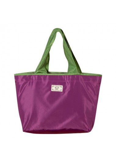 women clothes image of Purple Casual Open Tote Hand Bag
