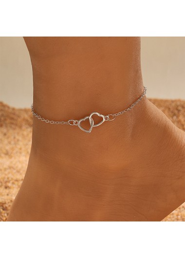 women clothes image of Silvery White Color Round Alloy Anklet