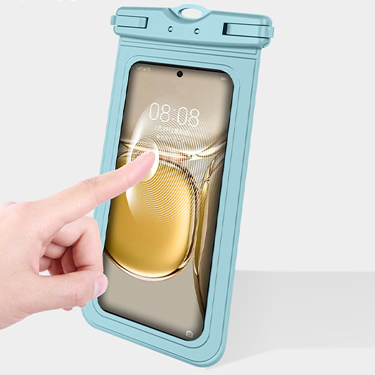Transparent One Size Light Blue Phone Case