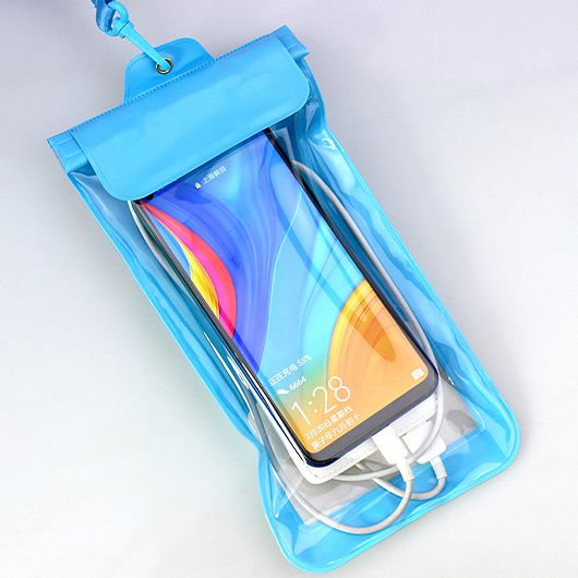 Neon Blue Waterproof One Size Phone Case