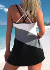 Circular Ring Black Tankini Set | thumb picture 