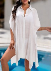 Tummy Coverage White Shirt Collar Cover Up | thumb picture 
