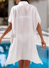 Tummy Coverage White Shirt Collar Cover Up | thumb picture 
