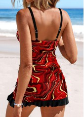 Surplice Ombre Deep Red Tankini Set | thumb picture 