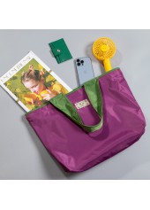 Purple Casual Open Tote Hand Bag | thumb picture 