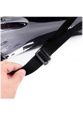 Black Color Transparent Zip Hand Bag | thumb picture 