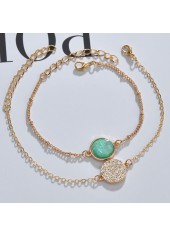 Gold Color Round Alloy Detail Bracelets | thumb picture 