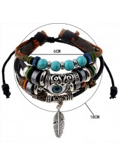 Multi Color Round Copper Bracelet Set | thumb picture 