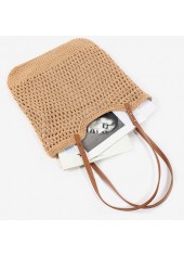 Dark Camel Color Zip Shoulder Bag | thumb picture 