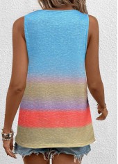 Multi Color Circular Ring Ombre Tank Top | thumb picture 