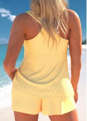 Lace Up Pocket Light Yellow Tankini Set | thumb picture 