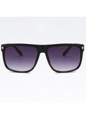 Retro Black Geometric Rivet Detail Sunglasses | thumb picture 