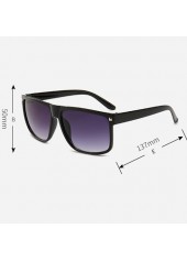 Retro Black Geometric Rivet Detail Sunglasses | thumb picture 