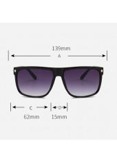 Retro Black Geometric Rivet Detail Sunglasses | thumb picture 