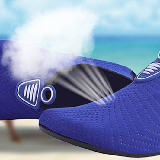 Dark Blue Waterproof Rubber Water Shoes