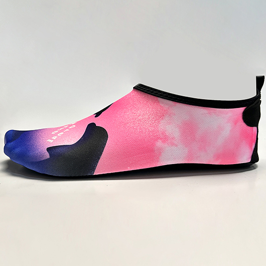 Pink Marine Life Print Waterproof Water Shoes